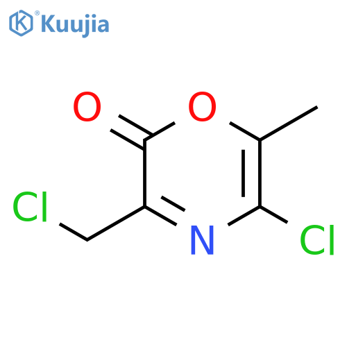 2H-1,4-Oxazin-2-one, 5-chloro-3-(chloromethyl)-6-methyl- structure
