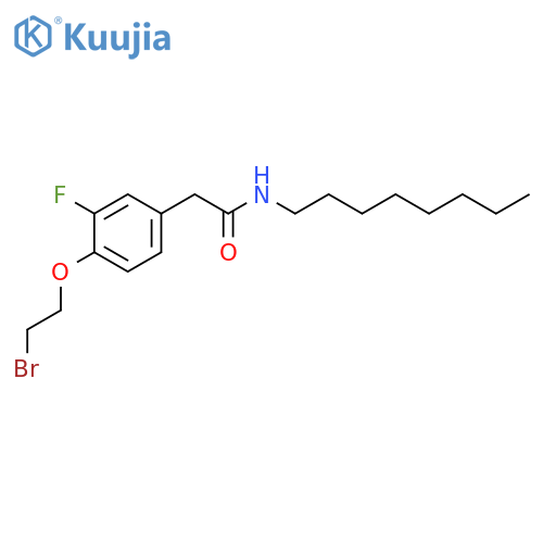 Benzeneacetamide, 4-(2-bromoethoxy)-3-fluoro-N-octyl- structure
