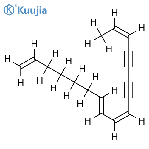 heptadeca-11,13-diyn-1,7E,9Z,15Z-tetraene structure
