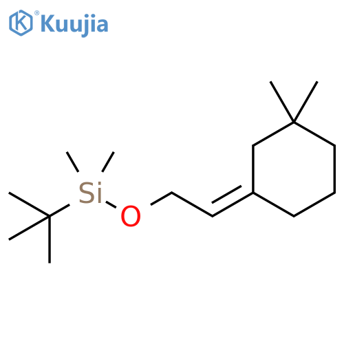Silane,[(2Z)-2-(3,3-dimethylcyclohexylidene)ethoxy](1,1-dimethylethyl)dimethyl- structure