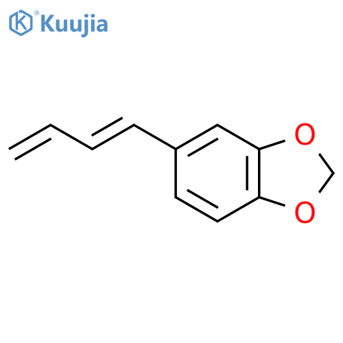 1,3-Benzodioxole, 5-(1E)-1,3-butadien-1-yl- structure