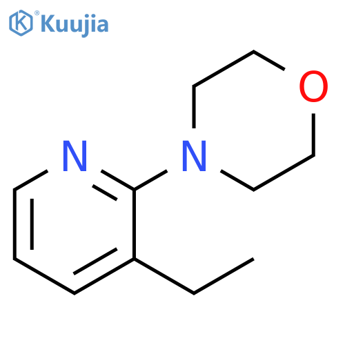 Morpholine, 4-(3-ethyl-2-pyridinyl)- structure