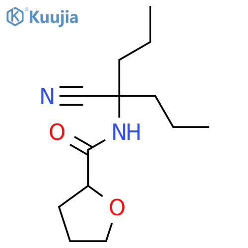 N-(1-cyano-1-propylbutyl)oxolane-2-carboxamide structure