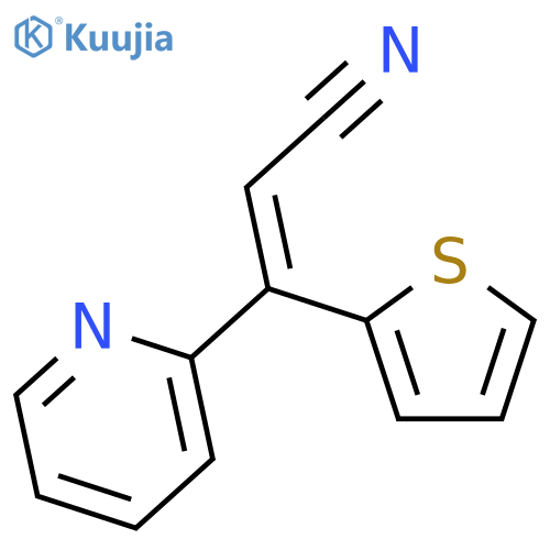 2-Propenenitrile, 3-(2-pyridinyl)-3-(2-thienyl)- structure