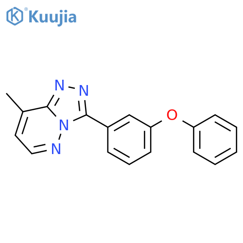 1,2,4-Triazolo[4,3-b]pyridazine, 8-methyl-3-(3-phenoxyphenyl)- structure