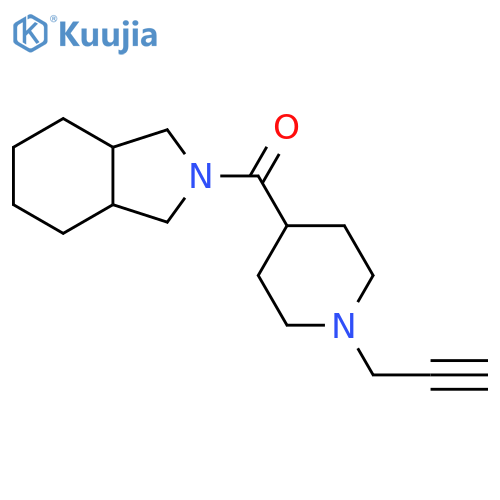 2-1-(prop-2-yn-1-yl)piperidine-4-carbonyl-octahydro-1H-isoindole structure
