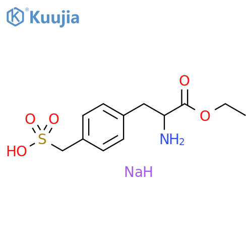 DL-4-sulfomethyl-Phenylalanine ethyl ester monosodium salt structure
