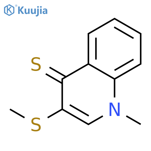 4(1H)-Quinolinethione, 1-methyl-3-(methylthio)- structure