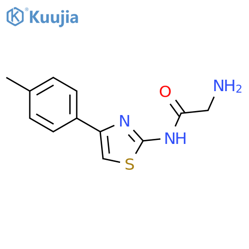 Acetamide, 2-amino-N-[4-(4-methylphenyl)-2-thiazolyl]- structure