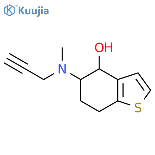5-[Methyl(prop-2-yn-1-yl)amino]-4,5,6,7-tetrahydro-1-benzothiophene-4-ol structure