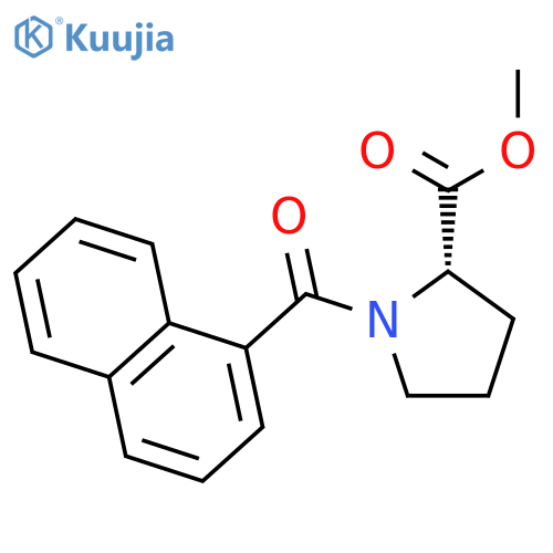 L-Proline, 1-(1-naphthalenylcarbonyl)-, methyl ester structure