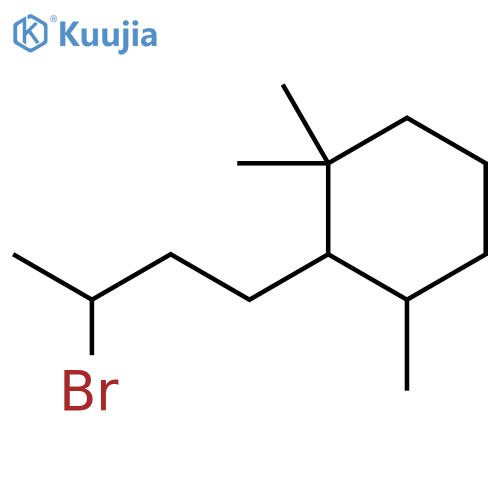 Cyclohexane, 2-(3-bromobutyl)-1,1,3-trimethyl- structure