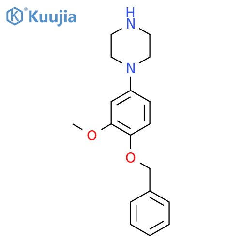 1-(4-Benzyloxy-3-methoxy-phenyl)-piperazine structure