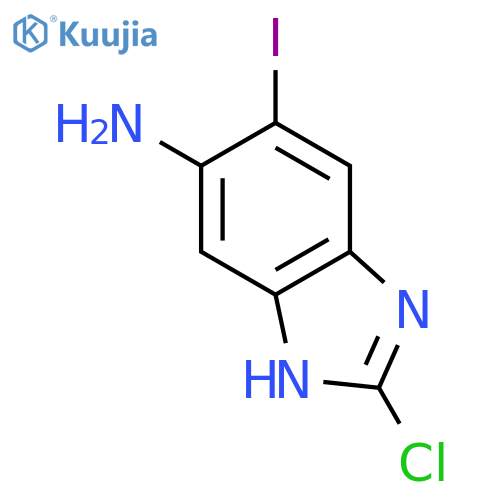 2-Chloro-5-iodo-1H-benzo[d]imidazol-6-amine structure