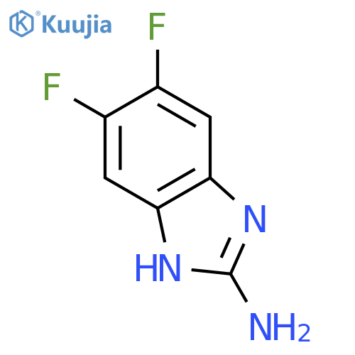5,6-difluoro-1H-1,3-benzodiazol-2-amine structure