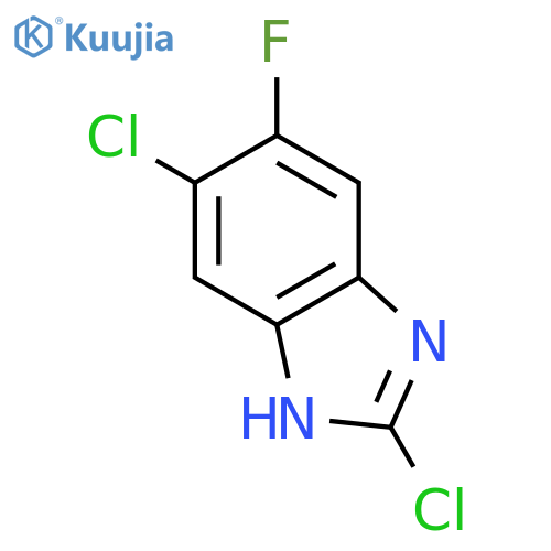 2,5-Dichloro-6-fluoro-1H-benzimidazole structure