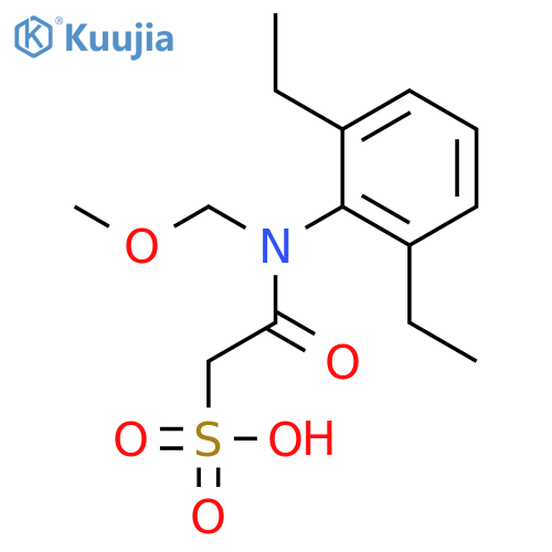 Ethanesulfonic acid,2-[(2,6-diethylphenyl)(methoxymethyl)amino]-2-oxo- structure