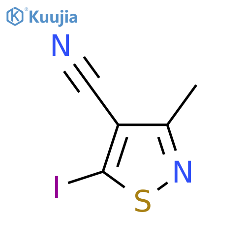 5-Iodo-3-methyl-1,2-thiazole-4-carbonitrile structure