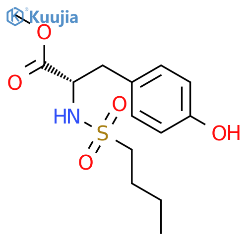 L-Tyrosine,N-(butylsulfonyl)-, methyl ester structure