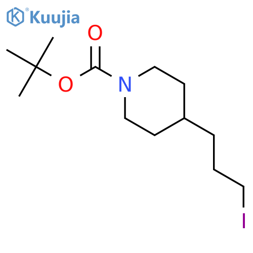 Tert-butyl 4-(3-iodopropyl)piperidine-1-carboxylate structure