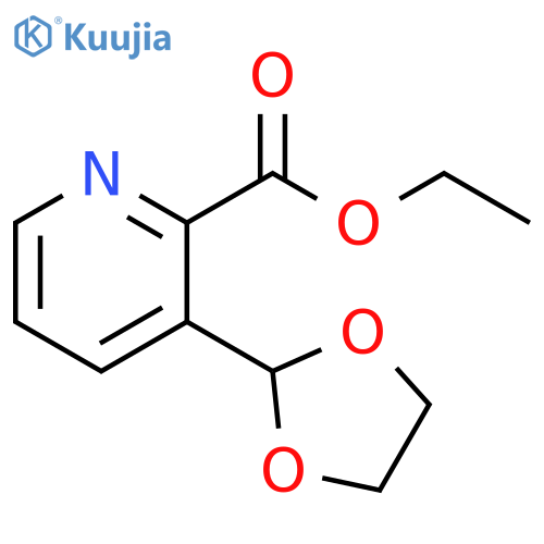 ethyl 3-(1,3-dioxolan-2-yl)pyridine-2-carboxylate structure
