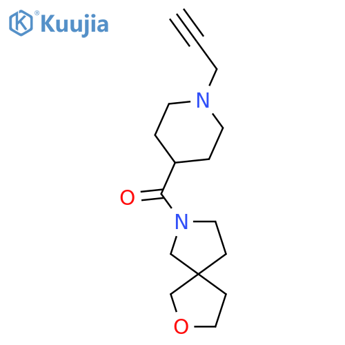 7-1-(prop-2-yn-1-yl)piperidine-4-carbonyl-2-oxa-7-azaspiro4.4nonane structure