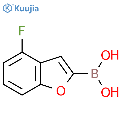 4-fluorobenzofuran-2-ylboronic acid structure