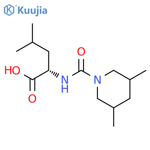 L-Leucine, N-[(3,5-dimethyl-1-piperidinyl)carbonyl]- structure