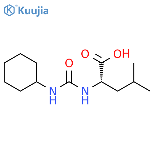 L-Leucine, N-[(cyclohexylamino)carbonyl]- structure