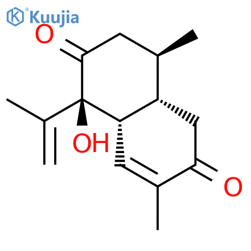 (1S,4R,4aS,8aR)-1-hydroxy-4,7-dimethyl-1-(prop-1-en-2-yl)-1,3,4,4a,5,8a-hexahydronaphthalene-2,6-dione structure