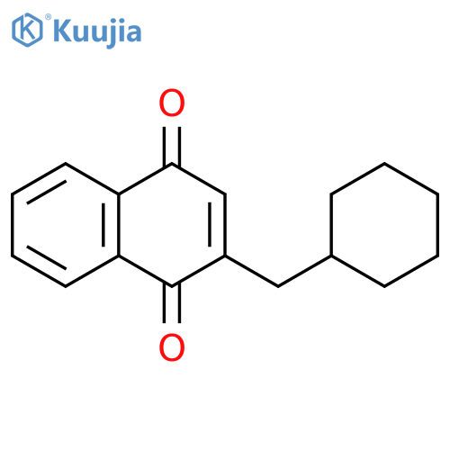 1,4-Naphthalenedione, 2-(cyclohexylmethyl)- structure