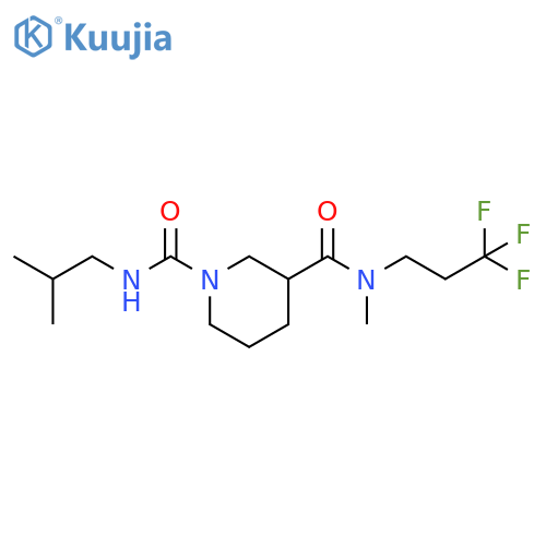 N1-Isobutyl-N3-methyl-N3-(3,3,3-trifluoropropyl)piperidine-1,3-dicarboxamide structure