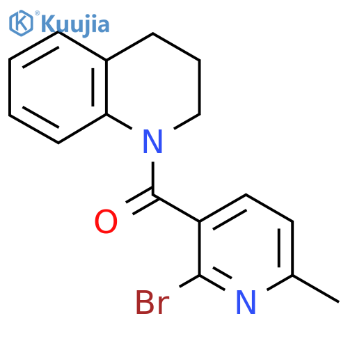 1-(2-Bromo-6-methylpyridine-3-carbonyl)-1,2,3,4-tetrahydroquinoline structure