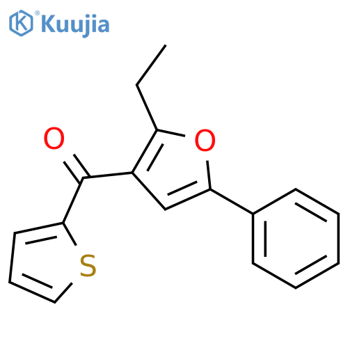 Methanone, (2-ethyl-5-phenyl-3-furanyl)-2-thienyl- structure