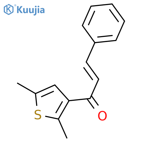 2-Propen-1-one, 1-(2,5-dimethyl-3-thienyl)-3-phenyl-, (E)- structure