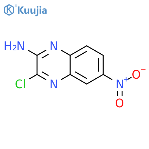 2-Quinoxalinamine, 3-chloro-6-nitro- structure