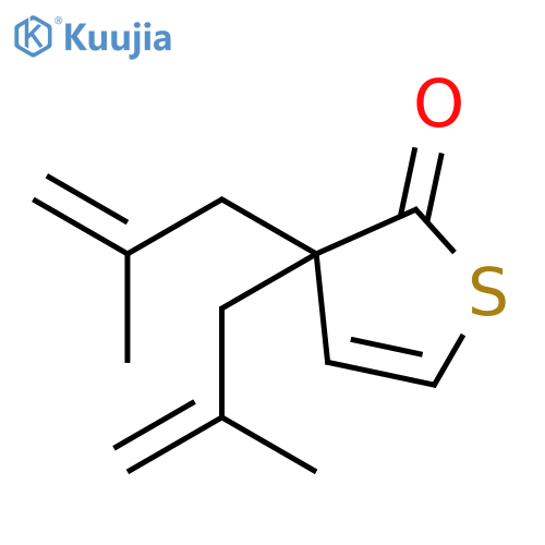 2(3H)-Thiophenone, 3,3-bis(2-methyl-2-propenyl)- structure