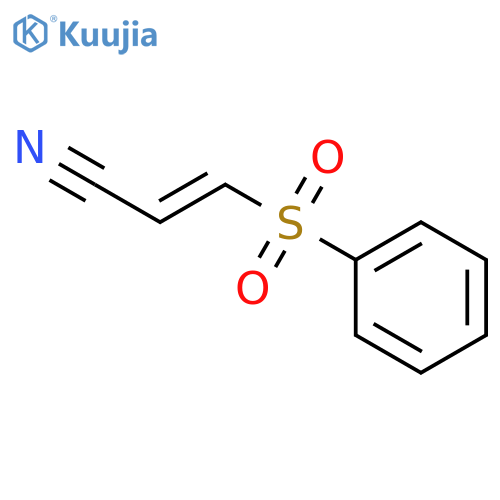 2-Propenenitrile, 3-(phenylsulfonyl)- structure