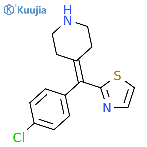 Piperidine, 4-[(4-chlorophenyl)-2-thiazolylmethylene]- structure
