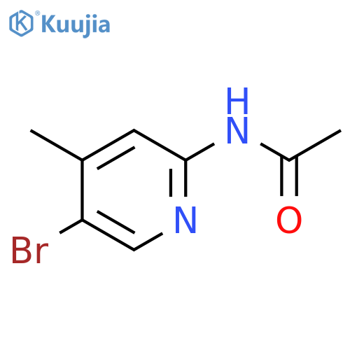 2-Acetamido-5-bromo-4-methylpyridine structure