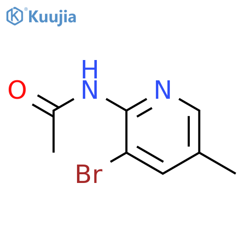 2-Acetylamino-3-bromo-5-methylpyridine structure