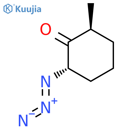 Cyclohexanone, 2-azido-6-methyl-, trans- structure
