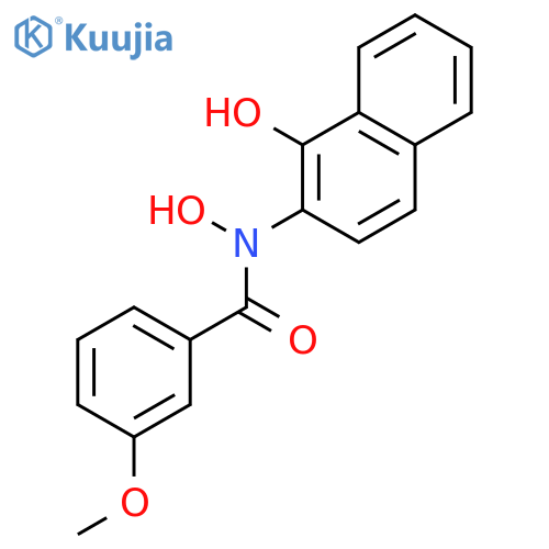 Benzamide, N-hydroxy-N-(1-hydroxy-2-naphthalenyl)-3-methoxy- structure