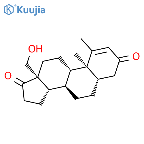 Androst-1-ene-3,17-dione, 18-hydroxy-1-methyl-, (5a)- structure