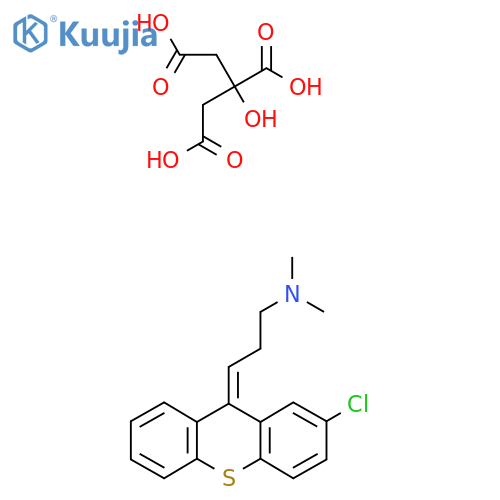 Chlorprothixene citrate structure