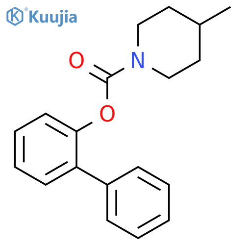1-Piperidinecarboxylic acid, 4-methyl-, [1,1'-biphenyl]-2-yl ester structure