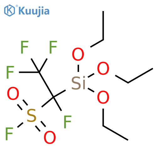1,2,2,2-Tetrafluoro-1-(triethoxysilyl)ethane-1-sulfonyl fluoride structure