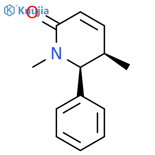 2(1H)-Pyridinone, 5,6-dihydro-1,5-dimethyl-6-phenyl-, cis-(±)- structure