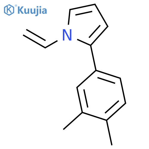 1H-Pyrrole, 2-(3,4-dimethylphenyl)-1-ethenyl- structure