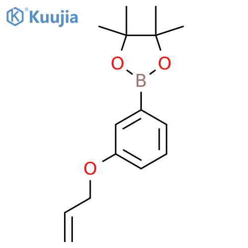 4,4,5,5-tetramethyl-2-3-(prop-2-en-1-yloxy)phenyl-1,3,2-dioxaborolane structure